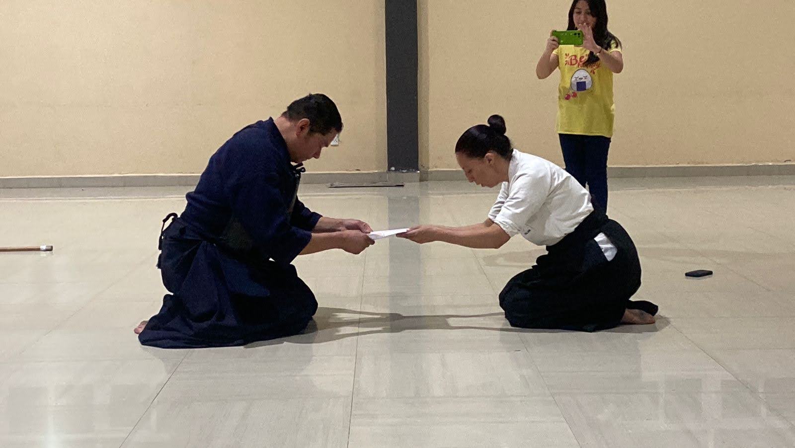 Práctica de Naginata en Cuervos Lerma